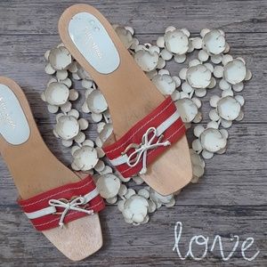 Kate Spade Wooden Kitten Heels